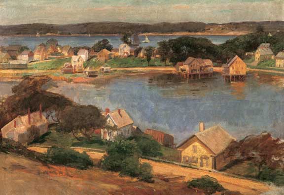 Smith Cove from Banner Hill c. 1905 by Frank Duveneck